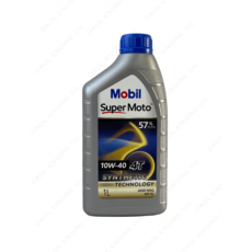모빌 슈퍼모토 4T 10W40 1L 오토바이용 100%합성엔진오일, 1개, 모빌 4T 10W40