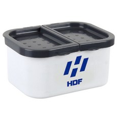 해동조구사 사각 EVA 미끼통 HT-1044 L사이즈, 화이트블랙, 1개