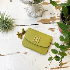 닥스 DCHO5F127L1 25FWAZALEA 아젤라 라임 가죽 DD 장식 카드홀더 꽃참장식 탈부착가능 EDW239 LXT468