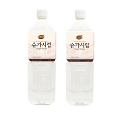 카페재료 설탕시럽 /시럽/대용량/커피/업소용/라떼/맛있는/까페/바리스타용/부드러운/커피숍/카페, 1.5L, 2개