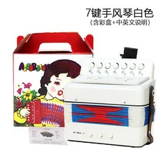 미니 키 아코디언 악기 크리스마스 선물 조기 학습 교육 리듬 훈련, 1개, 7. C, 기본