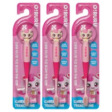 인터팜 반짝반짝 캐치티니핑 피규어 칫솔 (하츄핑), 하츄핑, 1개입, 3개