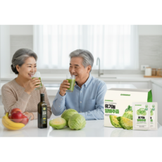 맛있는 건강즙 국내산 유기농 양배추즙 고농축 유기농 양배추 엑기스 추출액 추출물 양배추즙 100 양배추 위에 좋은 즙 음식 음료 양배추즙 organic cabbage juice, 1박스, 80ml