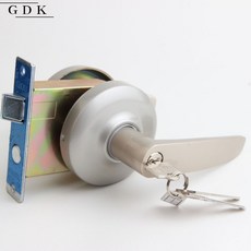 G.D.K 9000모닝 현관문 방화문 레버 손잡이 잠금장치 열쇠3개 KS인증, 고객직접설치, 1개