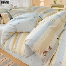 DFMEI 牀品全棉新款牀單被套學生宿舍牀上, 單件被套-150x200cm【A類100%全棉】