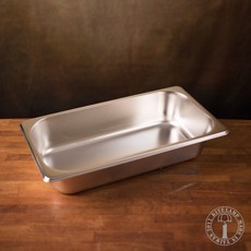 不銹鋼料理盆 1/3規格 深度6.5mm 沙拉盆, 1個