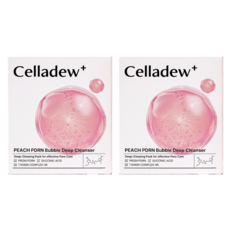 셀라듀 피치 PDRN 버블 딥 클렌저, 2개, 1개입