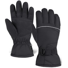 Tough Outdoors 겨울 스노우 & 스키 장갑 - 스키 스노우보드 슈레딩 삽질 및 눈덩이용으로 디자인 방수 방풍 쉘 강화된 손바닥 남성 여성 어린이에게 적합(미디