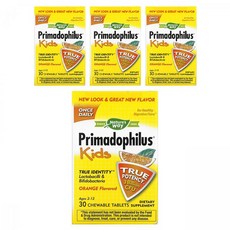 Nature's Way 然萃維 孩童益生菌口嚼錠 柳橙口味, 30顆, 4盒