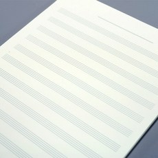 이글바인더 A4 악보 노트 100g 50매 미색 음악 작곡 오선지 12줄, 미색 미타공 50매