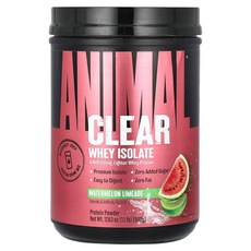 Animal 애니멀 클리어 웨이 아이솔레이트 워터멜론 라임에이드 1.1lb 500g 파우더 프로틴 단백질보충제 헬스, 1