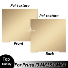 MK3S PEI 시트 241253.8 Prusa i3 용 양면 벌집 스프링 강판 Mk52 Pei 자기 빌드 플레이트, 01 241x253.8mm, 09 pei sheet