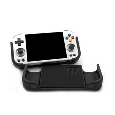 Anbernic RG477M용 그립 펠트 랩이 있는 슬림하고 두꺼운 컴포트 그립 인체 공학적 RG-477M 휴대용 금속 질감 패턴 슬라이드 온 부착물 JCSFY 제작 (슬림, 슬림