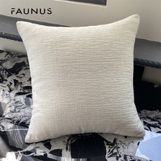 DIU 斑馬輕奢高級感中古靠枕沙發抱枕套沙發靠墊抱枕, 肌理紋雪尼爾
