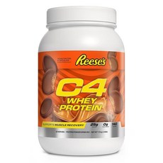 Cellucor C4 유청 단백질 파우더 바닐라 빈 - 25g 설탕 0g 1회 제공량당 130칼로리 근육 회복 66회분 운동 후 프리미엄 203652, 2.48 Pound (Pack of 1), REESE'S Peanut Butter & Chocol, 1개