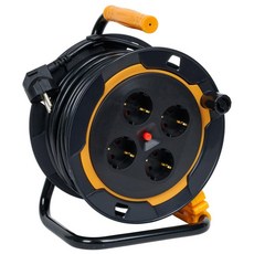 세이즈 미니 전선릴 접지 전기연장선 R3-15M-1.5SQ-레드, 허니, 1개, 15m