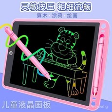 精選好物 液晶手寫闆 繪畫闆 塗鴉畫畫闆 兒童玩具寫字闆護眼液晶手寫闆黑闆墻家用小黑闆塗鴉闆防水畵闆, 1個, 畫筆2隻【只有筆】,粉色