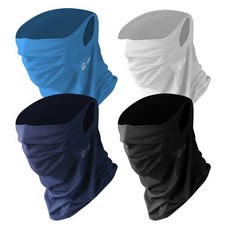 韓國產立體男女通用涼感圍脖耳掛式多功能圍巾 2條, 黑色 黑色