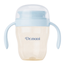 닥터무이 유아용 PPSU 흘림방지 360도 자기주도컵, 파스텔블루, 1개, 180ml 파스텔블루, 1개, 180ml