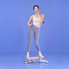 [구매&후기 사은품] 제스파 스윙키 가정용 스텝퍼 실내 홈트 운동기구, 아몬드블라썸