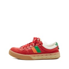 구찌 중고 스트라이프 레이스업 스니커즈