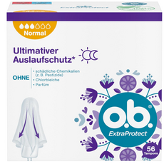 오비탐폰 o.b. ExtraProtect Normal 56ea x 5, 엑스트라 프로텍트 데이나이트 노말(56개입), 1박스
