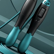 퍼플업 초등학생줄넘기 숫자줄넘기 성인크로스핏줄넘기 카운트 블랙그린, 1개