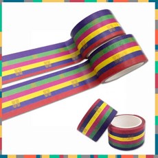 접착력 쏘잇 색동 전통문양 X 마스킹테이프(25mm 5m)