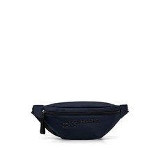 칼라거펠트진 엠보싱 로고 벨트 백