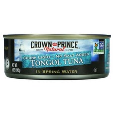 Crown Prince Natural 크라운프린스 노 솔트 통골 참치 142g 4팩