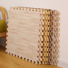 조립매트 거실매트 우드패턴 4종 쿠션매트 층간소음 발매트 퍼즐매트 충격감소 발매트 30x30cm 16장세트