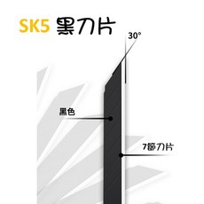 68號倉庫 美工刀片 SK5高碳鋼黑刃刀片 30度斜角 2套共20入, 2套