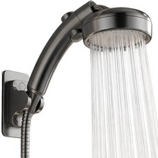 워터무드 플렉스 각도조절 와이드 샤워기 호텔식 레인샤워 온오프 기능, 그레이, 1개