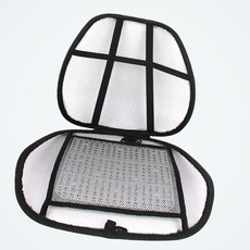 자동차시트커버 차량용 메쉬 통풍 허리쿠션 쿨링 시트 세트, 1개