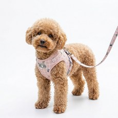 강아지 사계절 통기 면 숄더 끈 목걸이, 1개, 핑크색