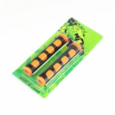 부드러운 미끄럼 2개 액세서리 커버 자전거 방지 보호 내구성 슬리브 실리콘 브레이크 바 핸들 오토바이, Orange 1pairs