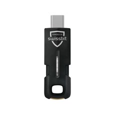 Swissbit iShield Key 2 FIDO2 USB-C 보안 키(NFC 지원) - FIDO 인증 비밀번호 없는 패스키 및 U2F 지원 기업용 피싱 방지, Swissbit iShield Key 2 FIDO2 U