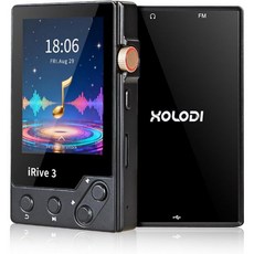Xolodi MP3플레이어 음악듣기 노래 뮤직플레이어 iRive3 MP3 플레이어 최대 128GB까지 확장 가능한 FM 라디오 음성 녹음기 포함 32GB 블루투스 음악 클리어