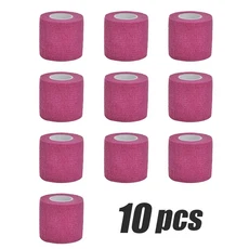 다채로운 운동 랩 테이프 자기 접착 성 탄력 붕대 Elastoplast 스포츠 보호대 무릎 손가락 발목 손바닥 어, 04 5cmX4.8m, 04 Pink-10pcs