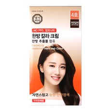 댕기머리 한방칼라크림 4종, 자연갈색, 3개, 1개