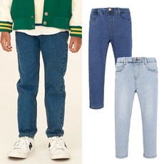 인디고키즈 중계점 *이월S/S 특가BIGSALE* 예쁘게 떨어지는 슬림핏 편하게 입는 데일리 아동 청바지 6~13세 시그니처 슬림핏 데님팬츠 (2Color) IKTJ241G1