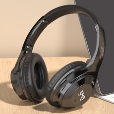 潮睿復古風四六級無線頭戴式藍牙耳機考試專用聽力耳機超長續航, 76, 黑色