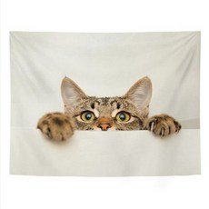 라버턴 귀여운 강아지 고양이 감성 패브릭 포스터 36종 인테리어 벽걸이 가림막 천 가리개, A159