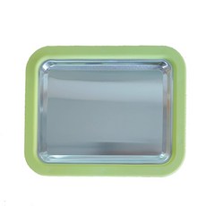 炒酸奶機 小型家用免插電水果炒冰盤, 1個, 1L, 小號方形鋁合金綠色:4000臺以上