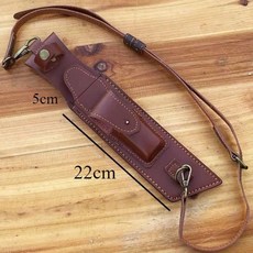 수제품칼집 겹의 가죽 조각 패턴으로 칼 보관용 야외용 칼집 도구 보호 커버, 1개, 1. 빨간색