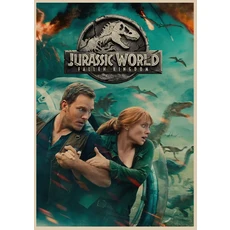 쿠쿠스토어 빈티지 포스터 영화 쥬라기 공원 세계 벽 아트 인쇄 캔버스 생활 홈 장식 그림, 02 20x30cm No Frame, 07 12