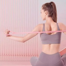 필라테스 실리콘 파스텔 헬스 요가 스트레칭 밴드, 1개, 파스텔 실리콘스트레칭밴드(그린)