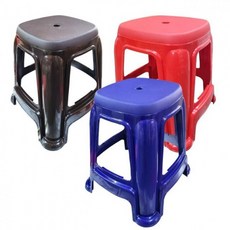 사각의자 플라스틱 특대형, 1개, 블루