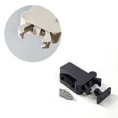 서랍 원터치 잠금 푸쉬 오픈 래치 도어 캐치 싱크대 미닫이 캐비넷 문짝 락 장치 댐핑, A 블랙, 1개