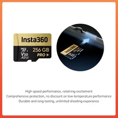 인스타360 TF 메모리 카드 64GB 128GB 256GB 512GB 트랜스플래시 탈착식 카드 인스타 360 X5 X4 X3 Ace Pro, 03 256GB